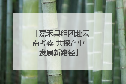 嘉禾县组团赴云南考察 共探产业发展新路径